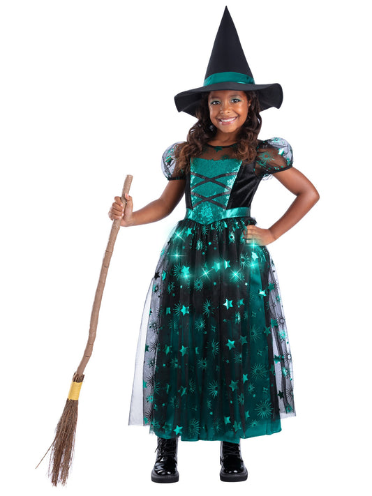 Emerald Witch Light Up Costume  Wholesale