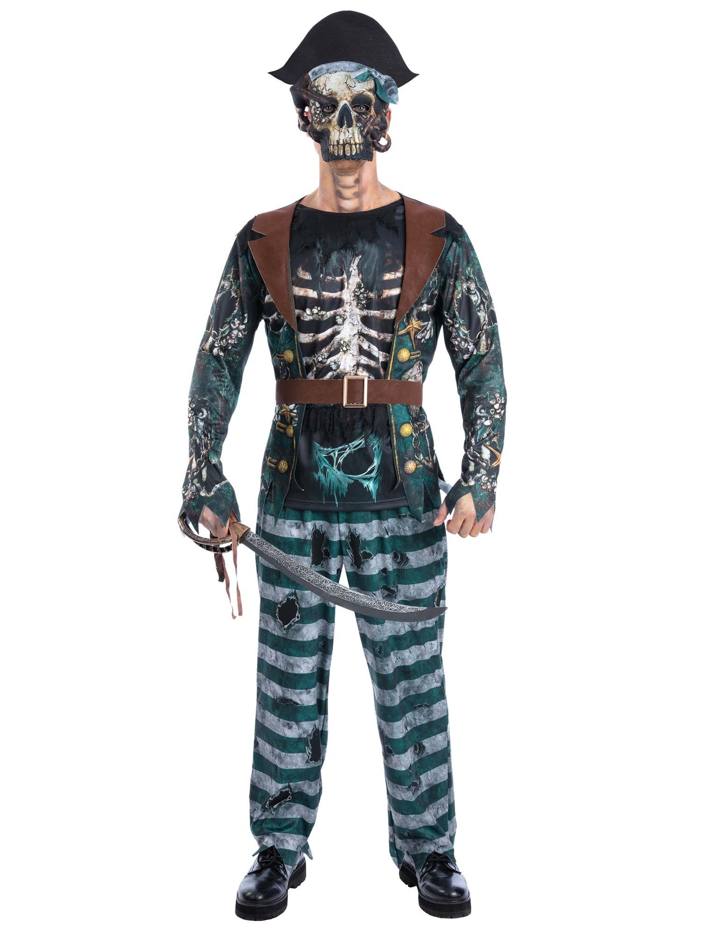 Skeleton Pirate Captain Costume  Wholesale