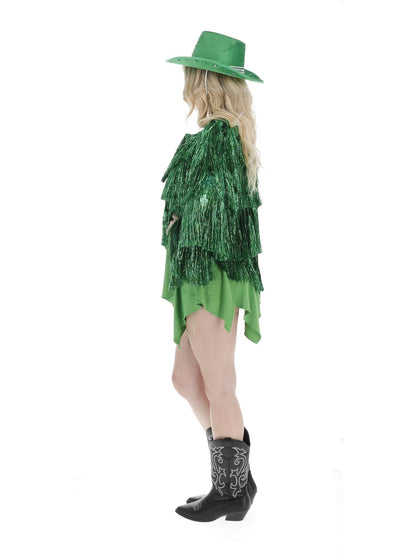 Fever Tinsel Festival Jacket, Green  Wholesale