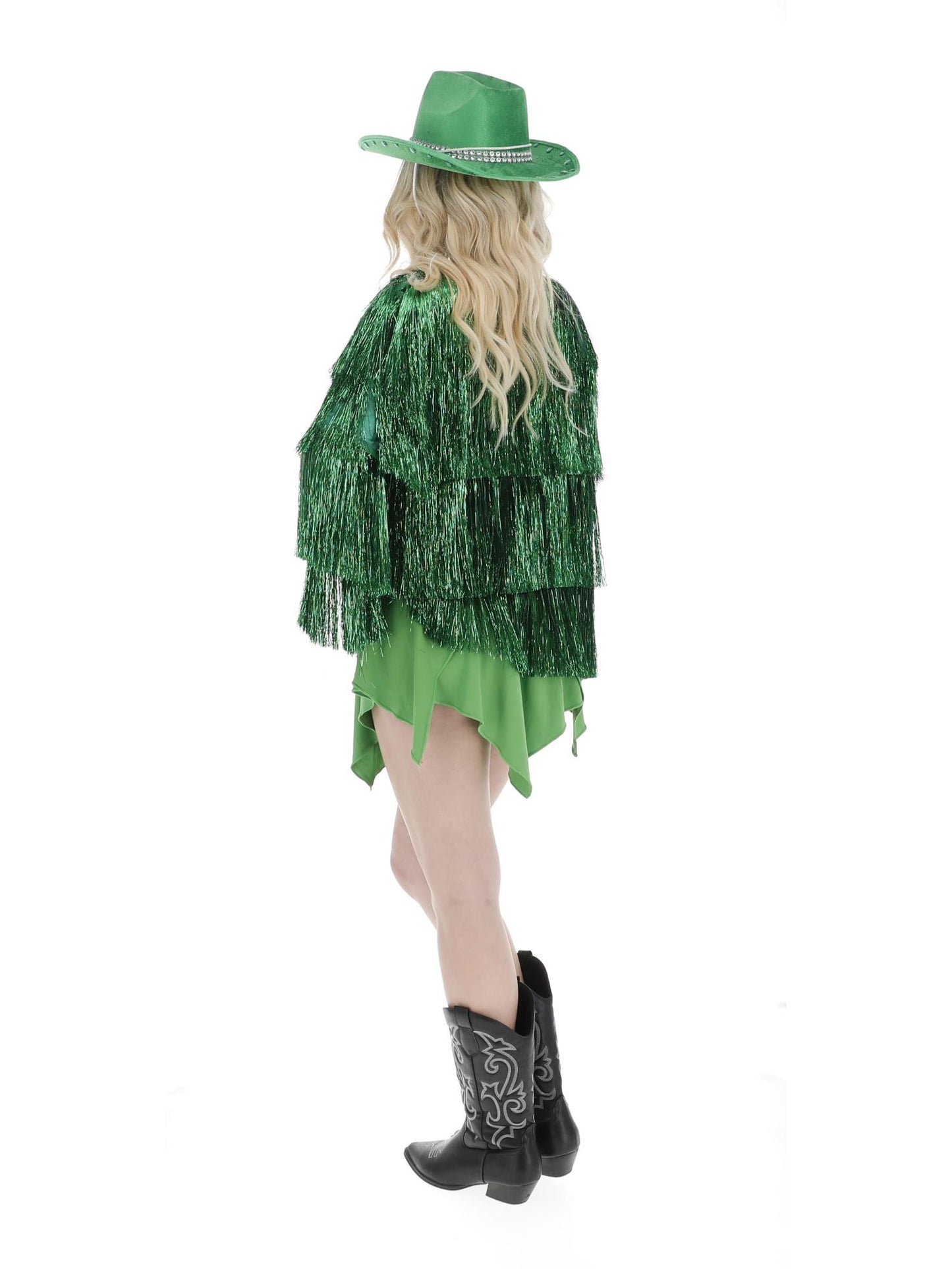 Fever Tinsel Festival Jacket, Green  Wholesale