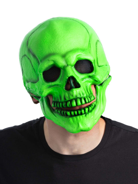 Green UV Blacklight Skeleton Latex Mask  Wholesale