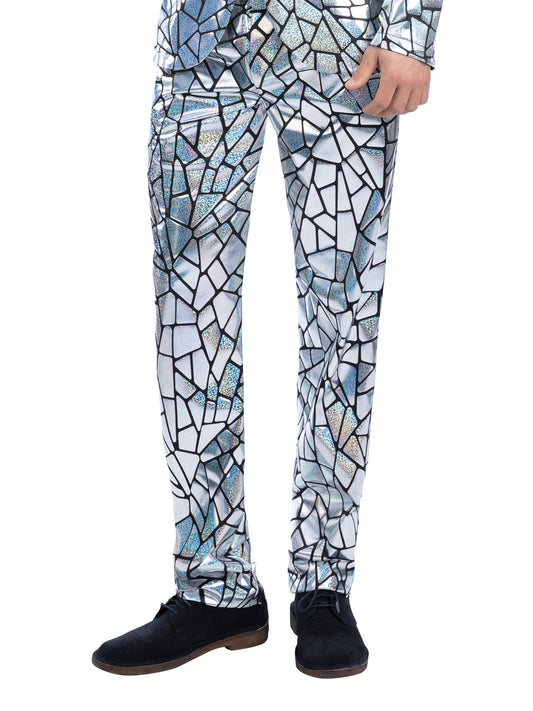 Mirror Mirror Trousers, Holographic Iridescent   Wholesale