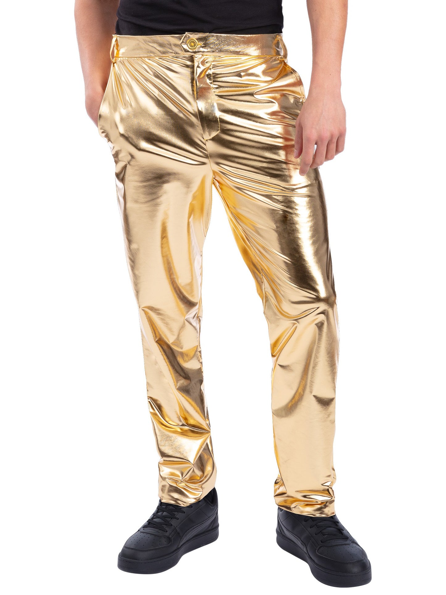 24 Carat Gold Trousers, Metallic Gold  Wholesale