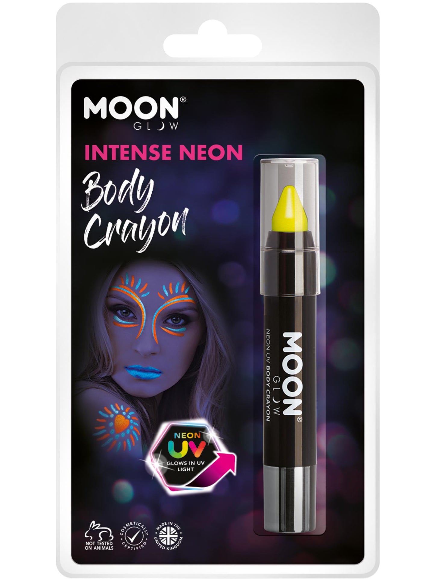 Moon Glow Intense Neon UV Body Crayons, Intense Ye  Wholesale