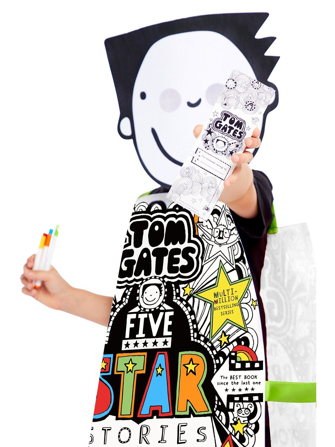 Tom Gates Costume, Colour In Printed Tabard  Wholesale