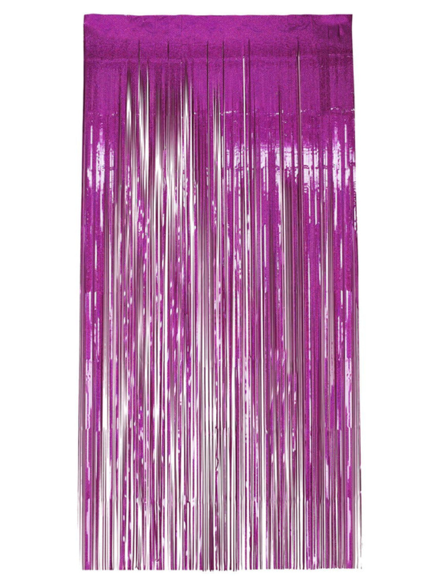 Holographic Foil Curtain Backdrop, Hot Pink Wholesale
