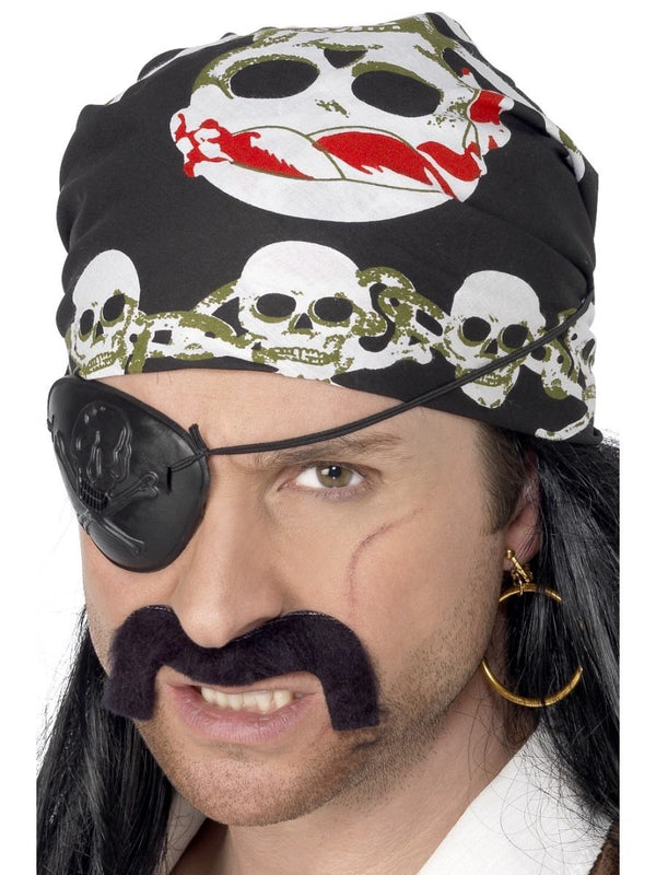 Pirate Bandana, with Skull and Crossbones Print Wholesale